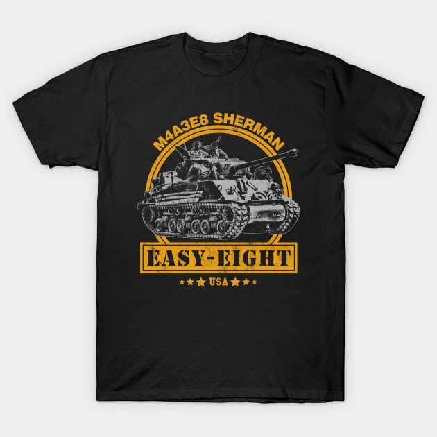 M4A3E8 Sherman Easy Eight T-Shirt by rycotokyo81